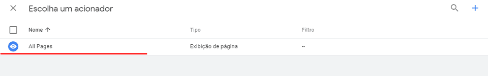 Google Tag Manager - Adicionar acionador